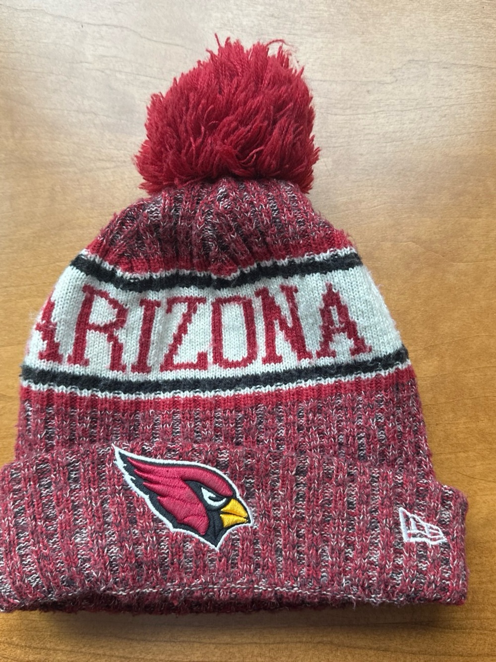 NFL Arizona Cardinals Red Pom Beanie Hat